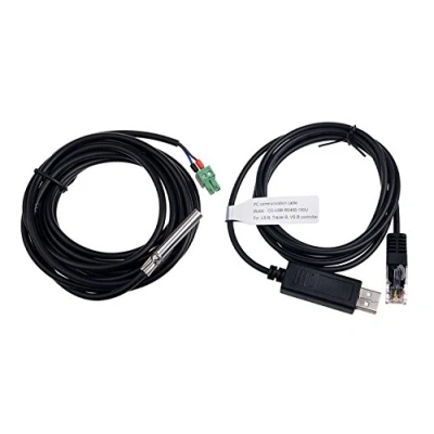 Bild av Fuhuihe EPEVER Fjärrtemperatursensor och kommunikationskabel CC USB RS485 150U till PC Tracer serien solladdningsstyrenhet tillbehör (150U+RTS)