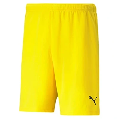 Bild av puma unisex barn Shorts Teamrise Short Jr, Cyber gul svart, XL