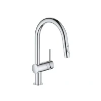 Bild av Grohe Minta Kitchen faucet with pull out C spout Supersteel