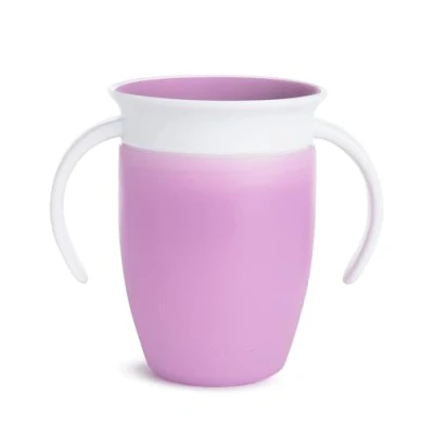 Bild av Munchkin Miracle 360 Cup, Baby and Sippy Ideal Sippy, Water Weaning Cup 6+ to 12 Months, 7 oz/207 ml, Purple