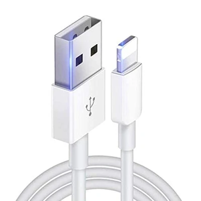 Bild av iPhone laddningskablar, Lightning kabel 2 m Apple laddningskabel för 12 Pro Max/12/11Pro Max/X/XS/Xs Max/XR 8 Plus/7/6/5. IPad (2 meter)
