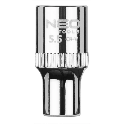 Bild av NEO TOOLS 08 223 Clé à douille 1/4 3124 5.5 mm Acier chrome vanadium SuperLock