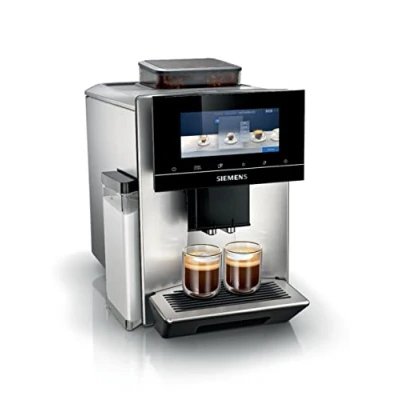 Bild av Siemens Helautomatisk kaffemaskin EQ900 TQ903D03, appkontroll, intuitiv Full Touch skärm, barista läge, AromaBoost, brusreducering, premiumkvarn, automatisk ångrengöring, 1500 W, rostfritt stål