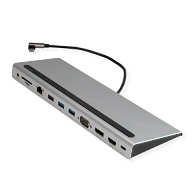 Bild av Roline VALUE docking station USB C 3.2 Gen 2 VGA HDMI DP 1GbE