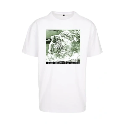 Bild av Upscale by Mister Tee RAGE Against THE Machine Oversize Tshirt med print, Storlek: XXL, White