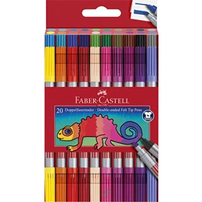 Bild av Faber Castell 151119 Färgade Markörer med Dubbelsidig Spets