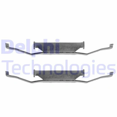 Bild av DELPHI LX0074 Kit d&#039;accessoires, plaquette de frein à disque BMW: 6 Coupe, 3 Berline, Cabriolet, PORSCHE: 928 Coupe