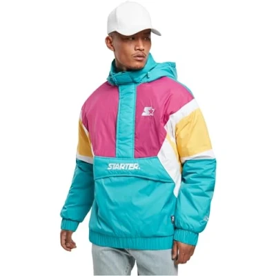 Bild av Starter Herren Vinterjacka, Storlek: Small, Lake blue/s pnk/by/wht