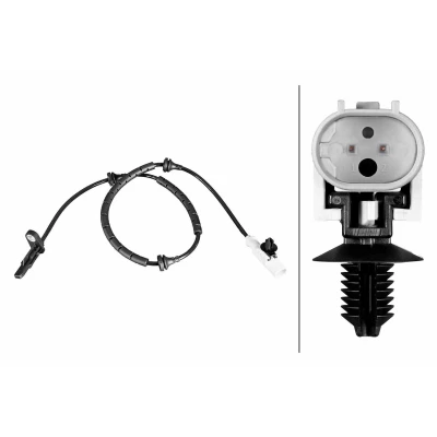 Bild av HELLA 6PU 358 216 401 ABS Givare med klämmor hallprincip 2 polig 752mm LAND ROVER: Range Rover Velar (L560) 2.0 D200 MHEV 4x4, 3.0 P400 4x4
