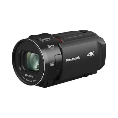 Bild av Panasonic VX3 4K videokamera (4K videokvalitet, 24x optisk zoom, 25 mm vidvinkel, takskärm, stabiliserad, AF 4K, HDR) svart fransk version