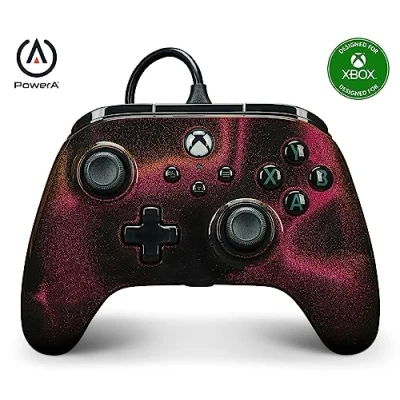 Bild av PowerA Advantage, handkontroll med sladd till Xbox Series XS Glitter Wired Controller Microsoft One