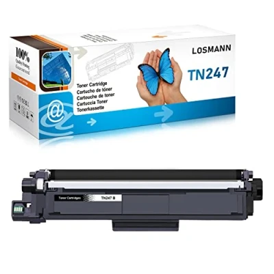 Bild av LOSMANN 1 x svart toner kompatibel med Brother TN 247 243 för MFC L3770CDW L3750CDW HL L3230CDW L3210CW L3710CW DCP L3550CDW L3730CDN L3510CDW L3270CDW L3517CDW