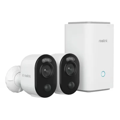Bild av Reolink Home Hub med 2x Argus 3 Ultra 4K kamera