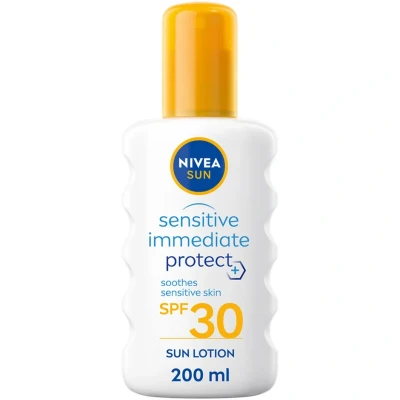 Bild av NIVEA Sensitive Immediate Protect Soothing Sun Spray SPF30 200 ml