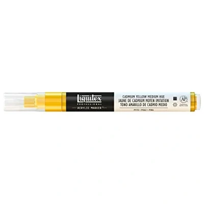 Bild av Liquitex 2 4 mm fin spets färgmarkör kadmium gul medium nyans