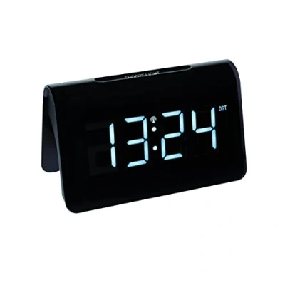 Bild av TFA Dostmann ICON digital radioväckarklocka, 60.2543.02, radiorör, plast, svart, (L) 132 x (B) 64 (H) 80 mm