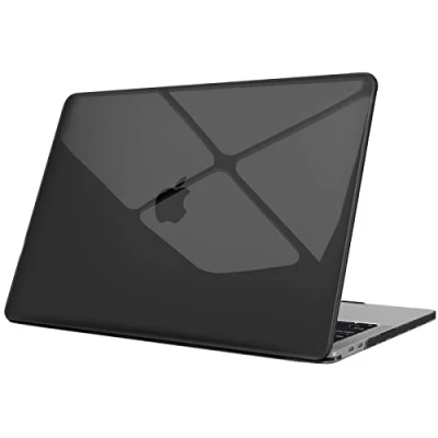 Bild av FINTIE Fodral kompatibelt med MacBook Pro 13&quot; 2022 2016 (M2 &amp; M1 A2338 / A2289/A2251 A2159 A1989/A1706/A1708), hårt plastfodral, svart kristallint