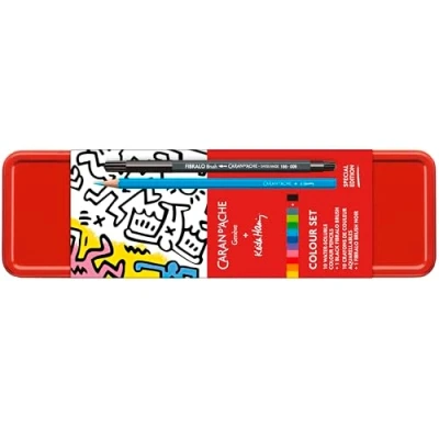 Bild av Caran d&#039;Ache färgset KEITH HARING specialutgåva