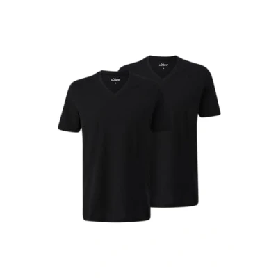 Bild av s.Oliver 2 PACK Tshirt bas, Storlek: Small, Schwarz