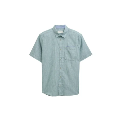 Bild av TOM Tailor Structured Skjorta, Storlek: Medium, Green slub structure