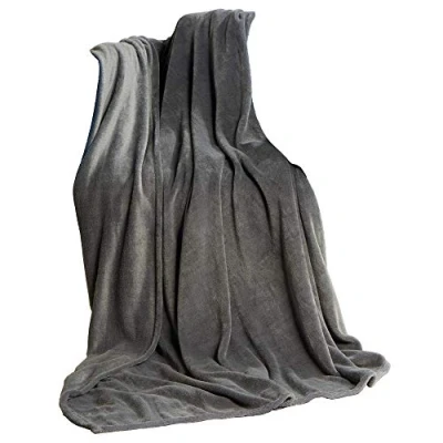 Bild av CelinaTex Fluffig XL gosig filt, 220 x 240 cm, grå soffa, levande mjuk, mikrofiber, fleece, OEKO TEX TV filt