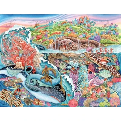 Bild av Ravensburger Thalassic Tale pussel med 2 000 bitar Främjar logiskt tänkande och avkoppling Unik komplex design
