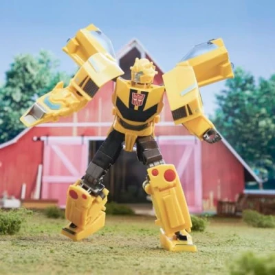 Bild av Transformers Leksak EarthSpark Deluxe Klass Bumblebee, 12,5 cm stor actionfigur, robotleksak för barn från 6 år