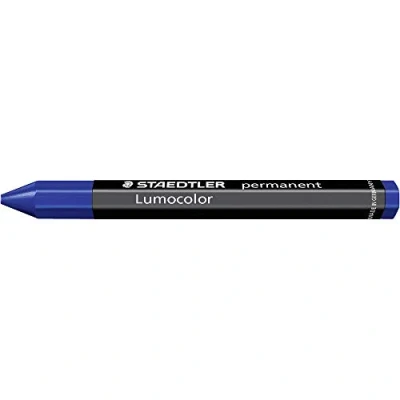 Bild av Staedtler 236 3 omnigraph permanent Universalkreide wasserfest, 12 Stück im Kartonetui, blau