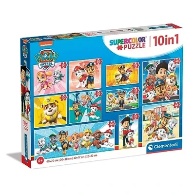 Bild av Clementoni Super Color Paw Patrol Pussel 10 i 1
