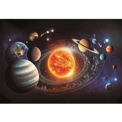 Bild av Cornelissen 3 D visningskort solsystem, planeter, rymd, vykort vinglande kort hologramkort bild