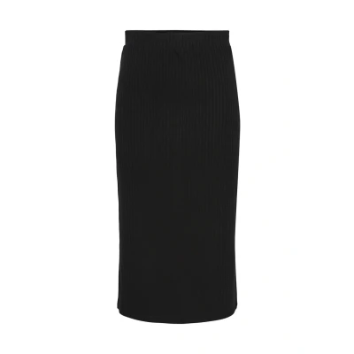 Bild av Pieces Pckylie MIDI Skirt Pennkjol, Storlek: Small, Black