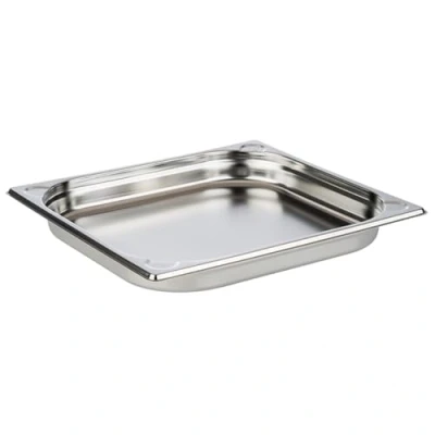 Bild av APS 81701 GN 2/3 behållare, rostfritt stål Gastronormbehållare, mått 325 x 355 mm/höjd 40 mm/volym 3,0 liter