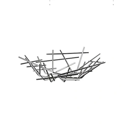 Bild av Alessi Blow Up FC02 Design fruktskål, 18/10 rostfritt stål, polerad, silver, 7 x 37 10,7 cm