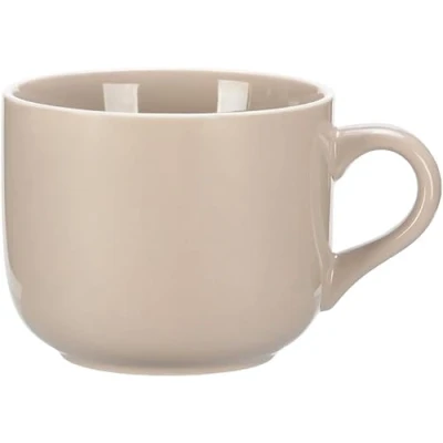 Bild av 650 ml tekopp, kaffekopp, XXL kopp, keramik, soppkoppar med handtag, jumbokoppar, stor kaffe, te, müsli, soppskål, skål, porslinskopp, soppskål handtag (kaki)