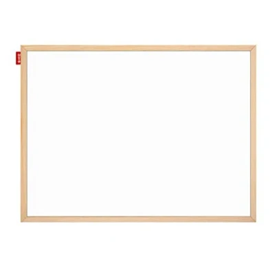 Bild av Memobe anslagstavla, magnetisk tavla för barn, magneter, whiteboard, kontor, organisation, skoltillbehör, planeringstavla, att hänga upp, vit märkning ram av trä, 90 x 60 cm