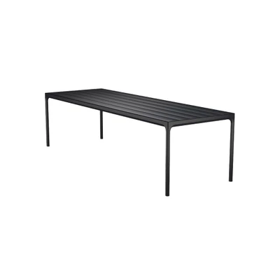 Bild av HOUE FOUR Table Trädgårdsbord Black/Black Aluminium 90x270 H74 x W90 D270 cm