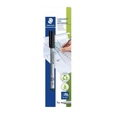 Bild av Staedtler 315 9 BKDA Lumocolor Universalstift M Spitze circa, 1 mm, non permanent, schwarz