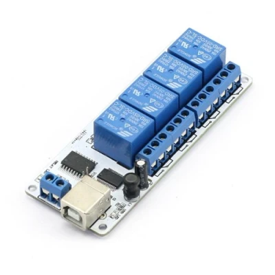 Bild av SainSmart USB 4 kanals reläautomatisering 5V