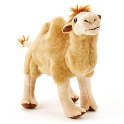 Bild av Plyschleksak för barn, en del av Safari djursamlingen, barn (16 cm längd) (Bactrian Camel)