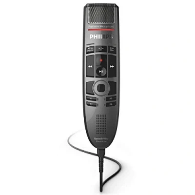 Bild av Philips SMP3700 SpeechMike Premium USB diktering mikrofon precisionskontroll tryckknappar touch sensor kontroll kol