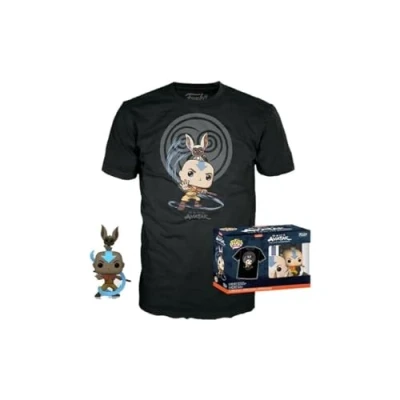 Bild av Funko Pop! &amp; Tee: Avatar Element Bending (XL) Avatar: the Last Airbender T shirt Kläder med samlarobjekt vinylfigur Presentidé Leksaker och kortärmad topp för vuxna, unisex män