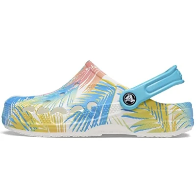 Bild av Crocs Unisex Baya Graphic Clog träsko, Tropiskt vitt tryck, 46/47 EU