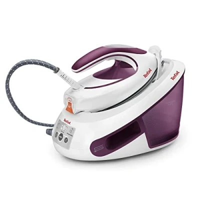Bild av Tefal SV8054 Express Anti kalk ångstrykningsstation 2 800 W 6,5 bar kalksamlare Optimal ång /temperaturkombination för alla typer av tyg automatisk avstängning vit/lila
