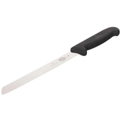 Bild av Victorinox, coltello da cucina, pane, finitura ondulata fibrox, 21 cm, i aluminium, färg nero