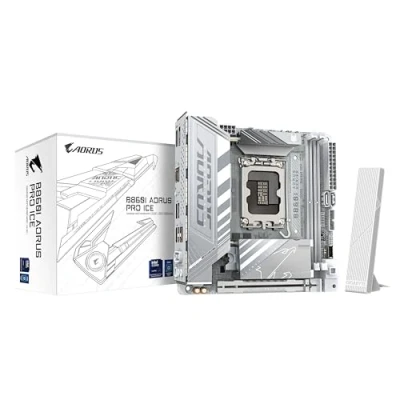 Bild av GIGABYTE B860I AORUS PRO ICE Moderkort Intel B860 LGA1851 socket DDR5 RAM Mini ITX