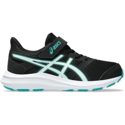 Bild av Asics JOLT 4 Unisex Väglöparskor för barn, Storlek: 28.5, Black/soothing sea Textil/syntet