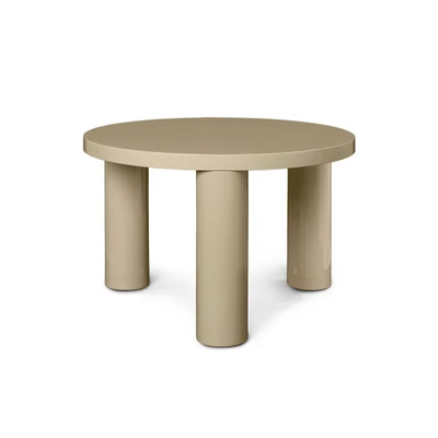 Bild av Ferm Living Post Coffee Table Soffbord Small Cashmere Ø65 x H41,4 cm
