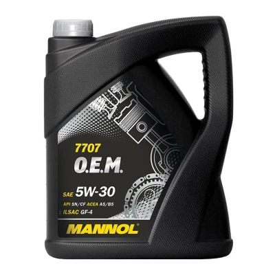 Bild av Mannol O.e.m. 7707 5W 30 5I Huile moteur MN7707 5 FORD: C Max, Transit Mk5 Minibus, Fiesta Mk4 Van, OPEL: Corsa D 3/5 portes, Vectra Berline oscaro,