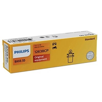 Bild av PHILIPS 12638CP Glödlampor 12V 1,1W Plastsockellampa B8.5d