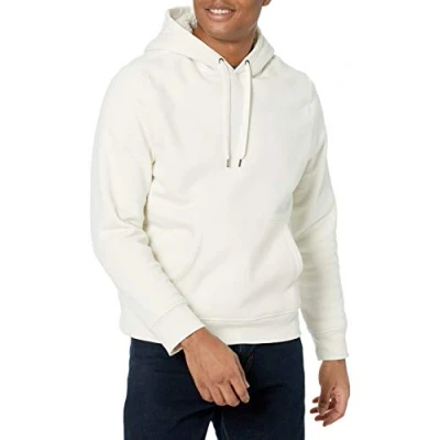 Bild av Amazon Essentials mäns Sherpa fodrad pullover huvtröja sweatshirt, benvit, X Large